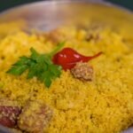 Farofa de carne seca com bacon e calabresa crocante