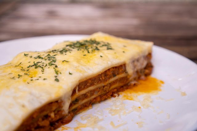 lasanha de carne moída