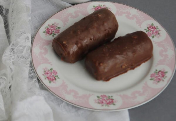 Bombom Caribe caseiro com banana e chocolate cremoso