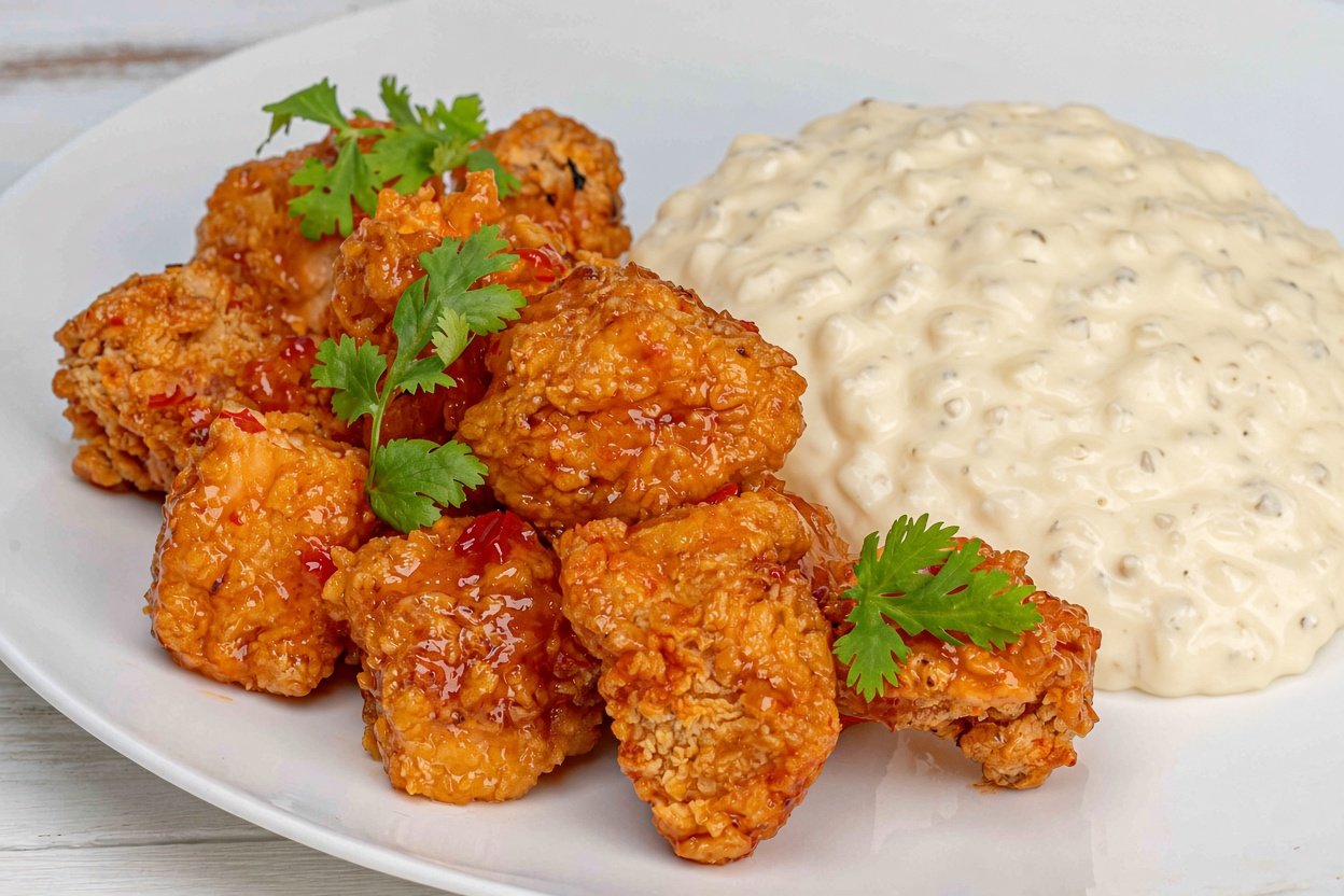 Chicken Nanban, frango frito japonês servido com molho agridoce e molho tártaro