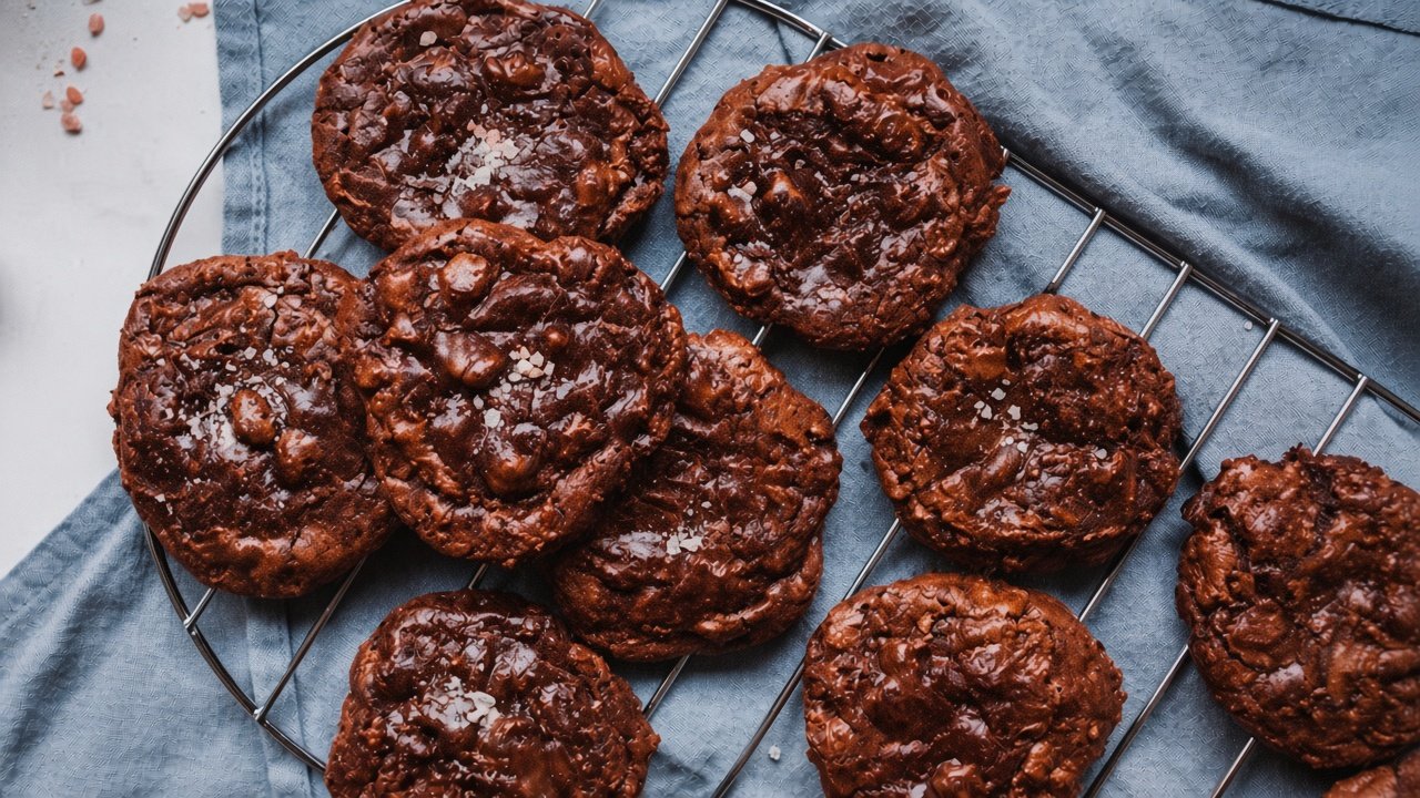 Cookie de micro-ondas com gotas de chocolate preparado em aproximadamente 2 minutos.
