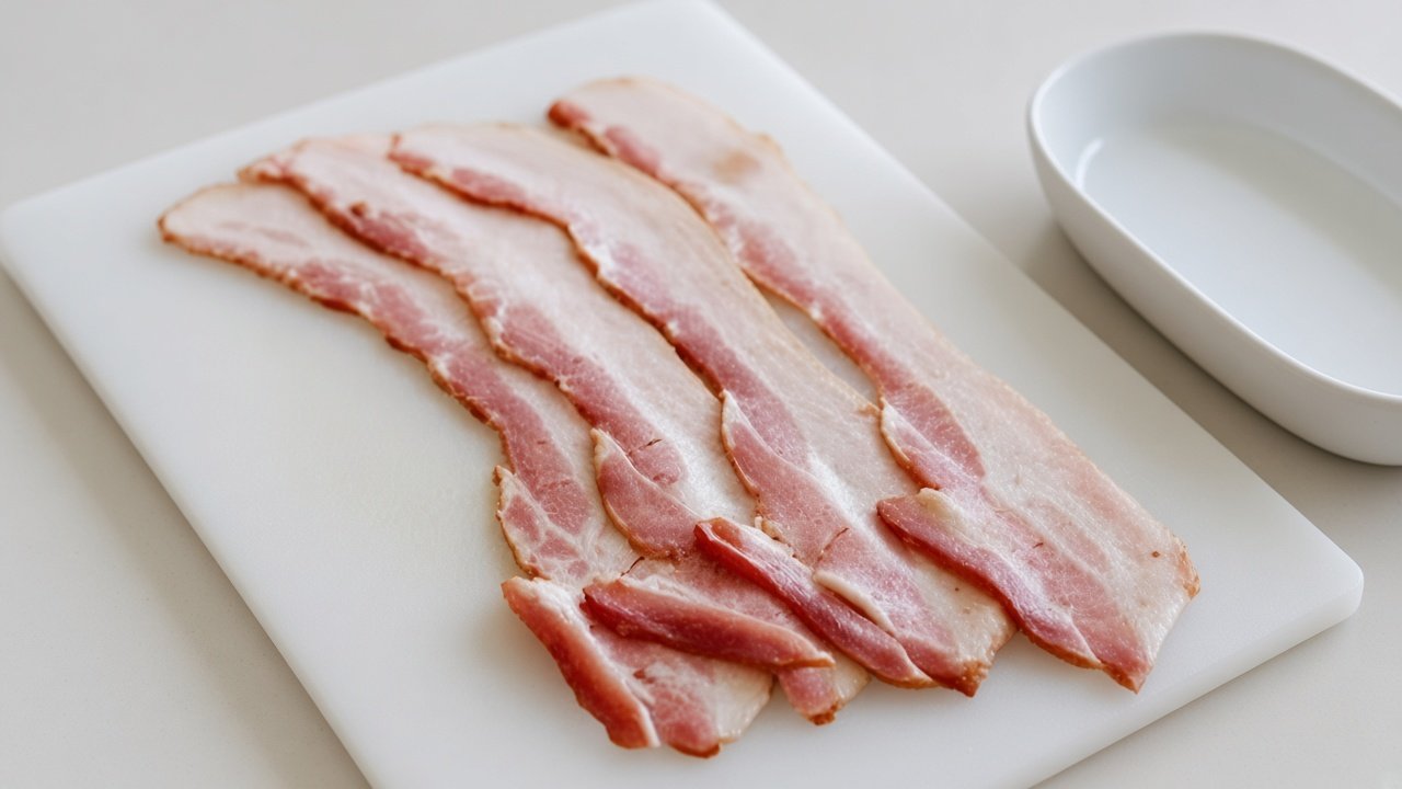 Barriga de porco temperada para preparar bacon caseiro artesanal.